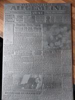 Zeitungsdruckplatte WAZ 13. Januar 1979 Essen - Steele Vorschau