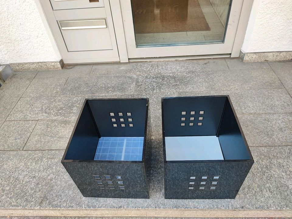 Ikea Kallax Expedit 3 x Lekman Kunststoffboxen in schwarz in Dreieich