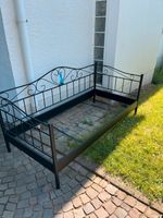 Bettgestell, schwarz, 200cm x 90cm, Lattenrost gratis dazu Nordrhein-Westfalen - Bornheim Vorschau