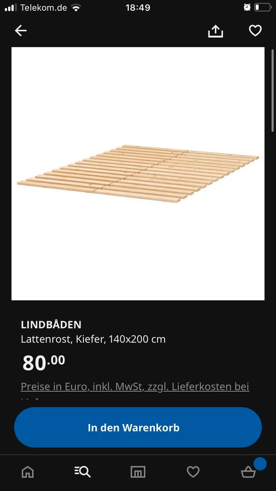 Malm Bett Ikea in Emmendingen