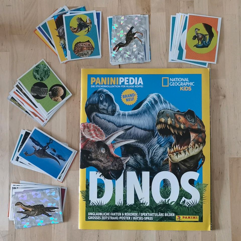 PaniniPedia Dinos neues Stickerheft und 60+6 Dinosaurier Sticker in Dortmund