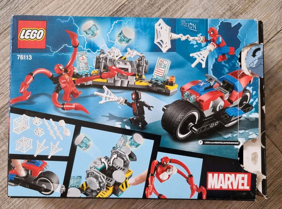 LEGO 76113 Marvel Super Heroes Spider-Man Motorradrettung , 6+ in Blaichach