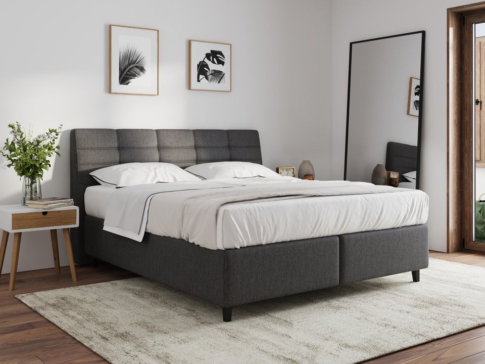 Boxspringbett 180x200 cm Polsterbett mit Matratzen 180x200 cm neu in Berghaupten