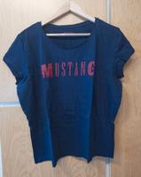 Mustang T-Shirt Shirt dunkelblau rote Schrift Größe XL 42 44 Baden-Württemberg - Ketsch Vorschau