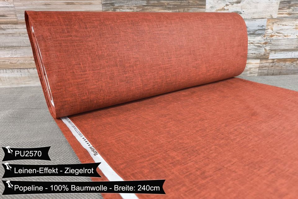 LeinenEffekt Doppelbreit 240cm VERSANDFREI Popeline Baumwollstoff Weihnachten Stoffe Meterware ab 50cm Baumwolle Bastelstoffe Hochwertige Patchwork Basteln Dekostoffe Deko Stoff Öko-Tex in Leipzig