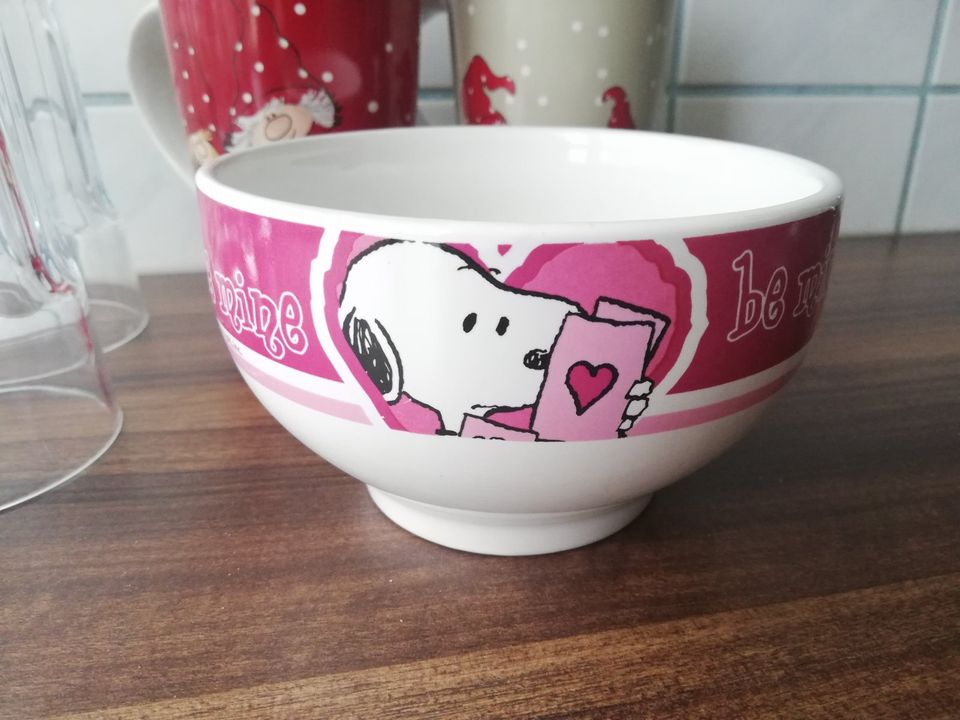 ★Tassen Wichtel Weihnachten Gläser Ikea Snoopy Schälchen★ in Glienicke/Nordbahn