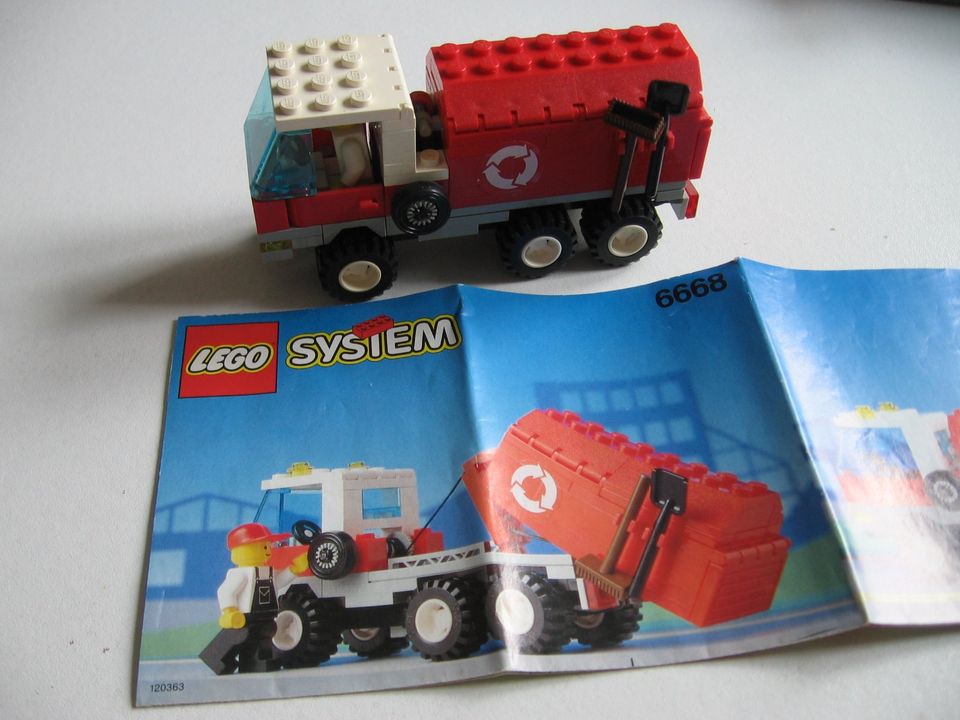 LEGO 6668 CITY MÜLLWAGEN RECYCLING VINTAGE 1992 + Anleitung wNEU in Essen