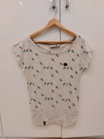 **NAKETANO** T-Shirt beige Vögel L 40 42 Damen Hessen - Fulda Vorschau