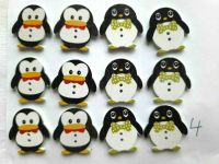 12 Holzknöpfe Bastelknöpfe - Pinguine - 25x25 mm - 2-Loch neu 4 Brandenburg - Ketzin/Havel Vorschau