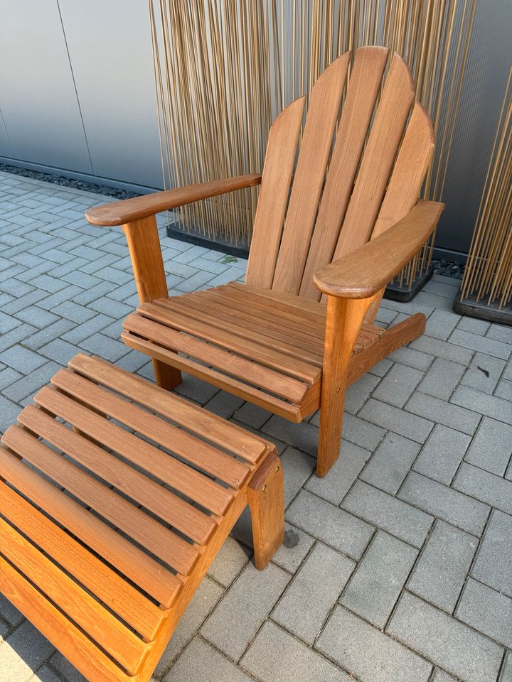 Gloster Premium Andirondack Chair Sessel Teak sehr hoher NP in Seevetal