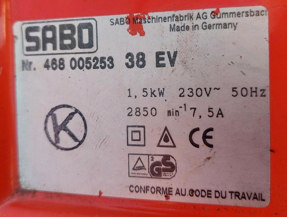 Elektro Vertikutierer Sabo 38 EV, mit Korb in SchleswigHolstein