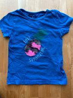 Wende-Pailletten T-Shirt blau mit Ananas Hessen - Großkrotzenburg Vorschau