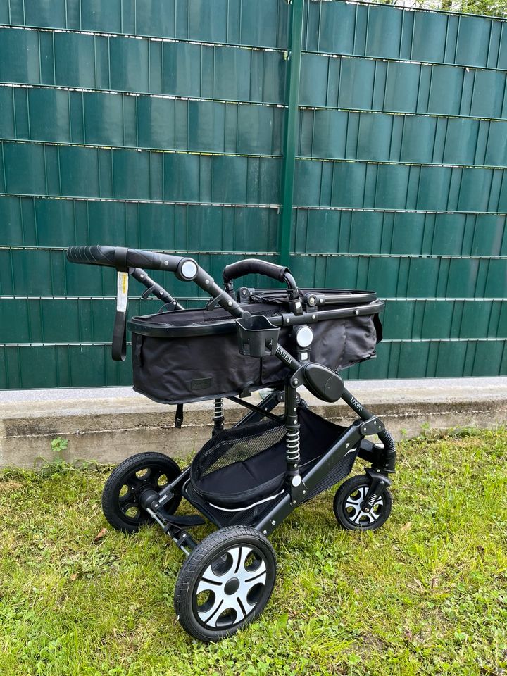 3 in 1 Kinderwagen. Mit Babywanne, Buggy & Autositz in Mörlenbach