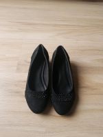 Schicke schwarze Ballerinas mit leichtem Keilabsatz, Größe 37 Hessen - Darmstadt Vorschau