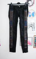 Promod Jeans Hose Jeanshose schwarz Stickerei bestickt bunt Hippi Bayern - Kempten Vorschau