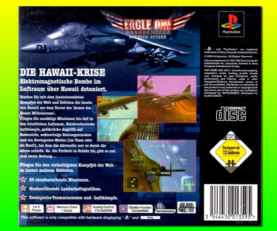 ☘️ Sony PlayStation 1 "Eagle One - Harrier Attack" ☘️ in Leipzig