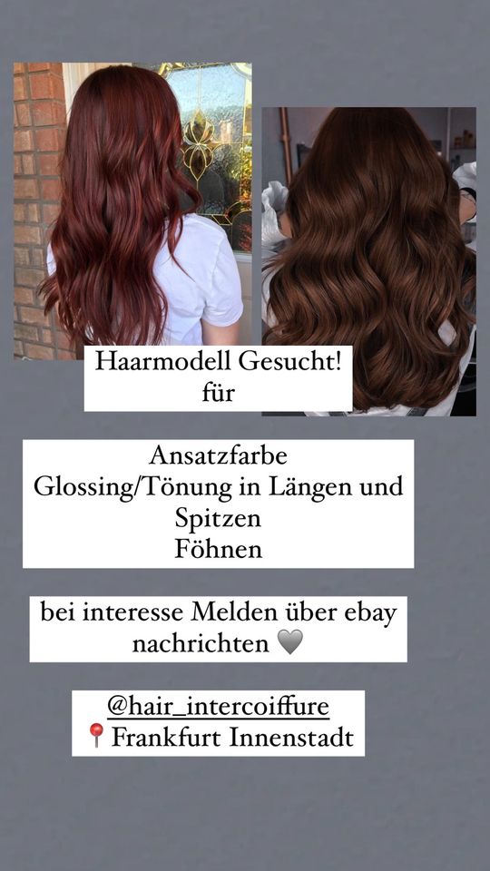 Haarmodell für Ansatzfarbe, Farbe in Frankfurt am Main