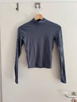 Blaues Shirt Langarm Rollkragen Hollister bauchfrei Hessen - Hofheim am Taunus Vorschau