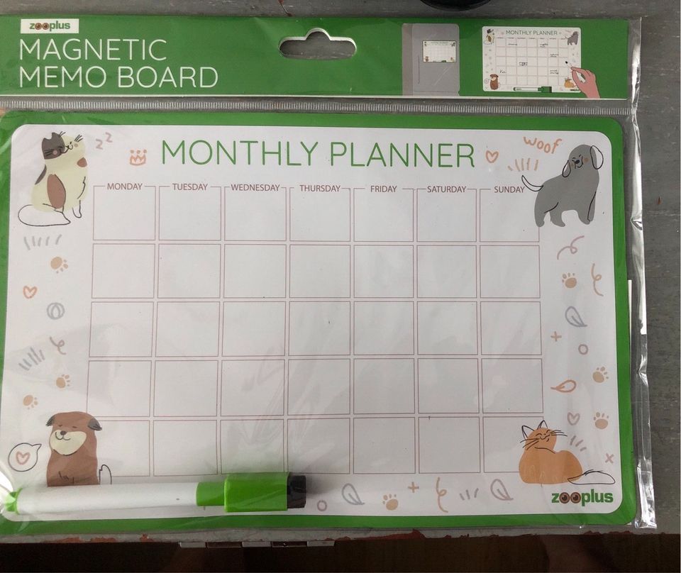 Magnet Memo Board Wochenplaner Stundenplan mit Stift NEU in Regensburg