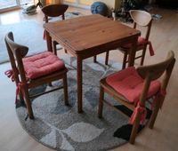 Küchentisch ausziehbar 4 Stühle Massivholz Kiefer gelaugt geölt Häfen - Bremerhaven Vorschau