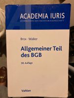 Brox/Walker BGB AT 38. Auflage Bayern - Augsburg Vorschau
