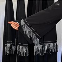 NEU♥️ Strass Abaya Kimono Abiye Jacke schwarz Hochzeit Hijab Düsseldorf - Stadtmitte Vorschau