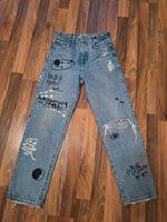 Bershka Jeans Cropped Straight Größe 34 Hessen - Rodgau Vorschau
