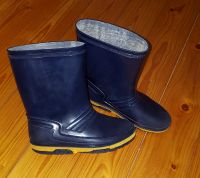 Regen Stiefel Gummistiefel Gr. 35 blau gelb Wetter Profil Sohle Sachsen - Mühlau Vorschau