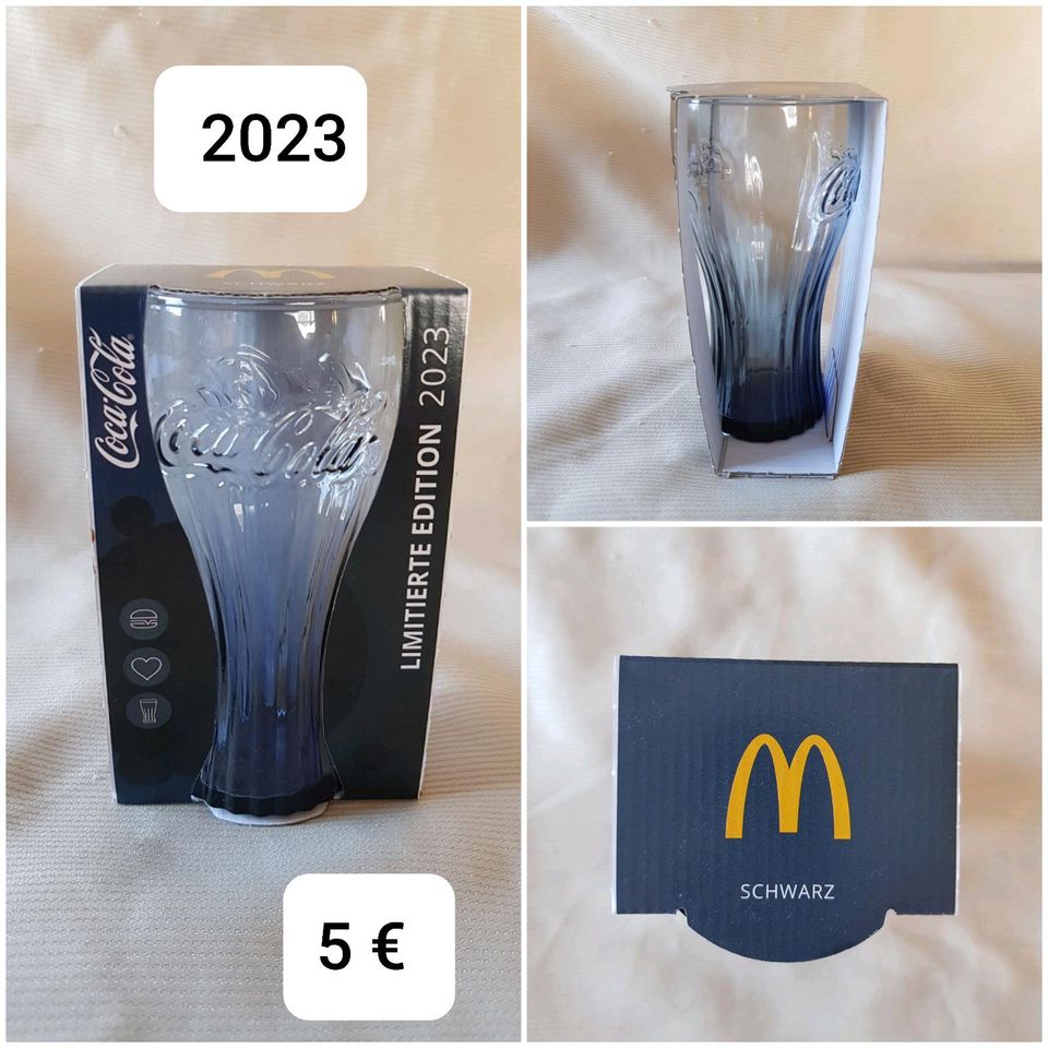 Mc Donalds Gläser 2022 /23 Regenbogen Nachtblau Schwarz in Dorfprozelten