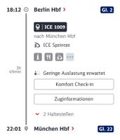 DB Ticket Berlin München 22.05.2025 Bahn 22. Mai BahnCard 25 Berlin - Mitte Vorschau