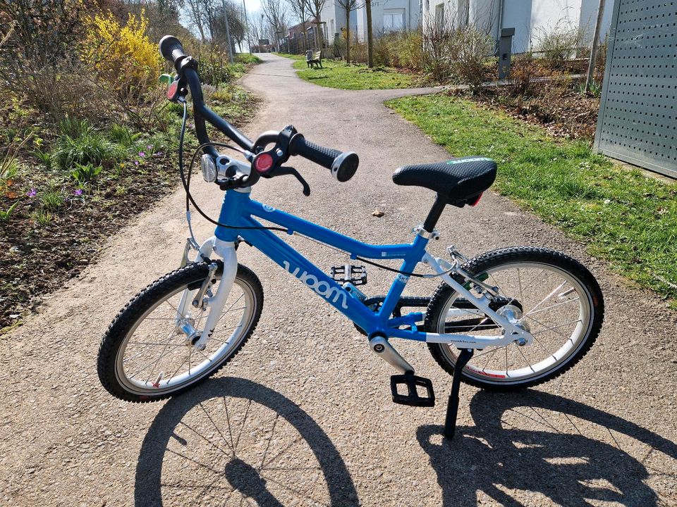 Woom 3 Top Zustand Kinderfahrrad blau sky blue 16 Zoll Fahrrad in Markgröningen