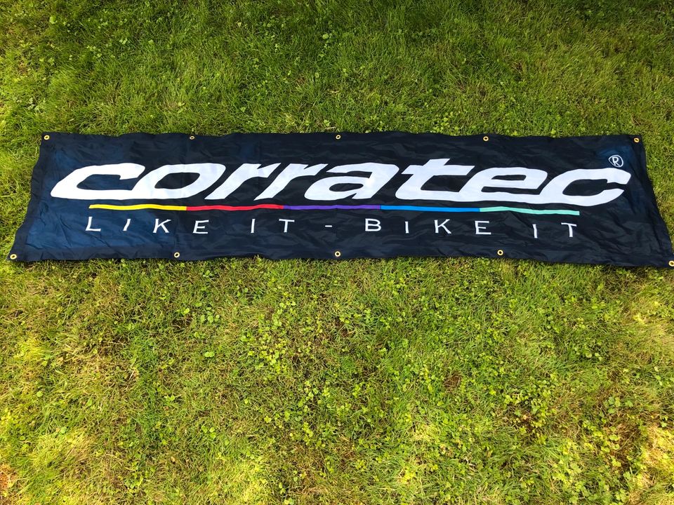 Banner CORRATEC Fahrrad Hersteller - Flagge - Bike Werbung. in Groß-Gerau