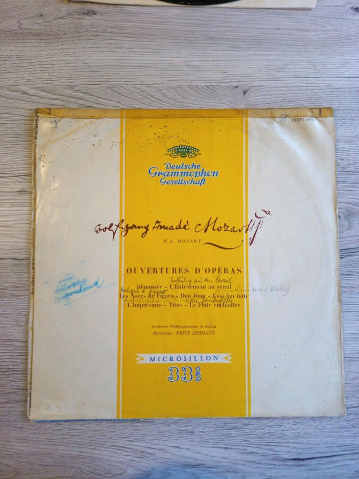 Mozart , Lehmann 1958 , Grammophon Klassik Vinyl in Heusweiler