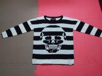Gothic Punk Shirt, schwarz-weiß-Skull-Strick, Gothicana EMP Hessen - Kassel Vorschau