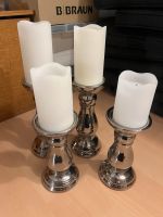 4 silberfarbene Leuchter - ohne Kerzen Nordrhein-Westfalen - Oberhausen Vorschau