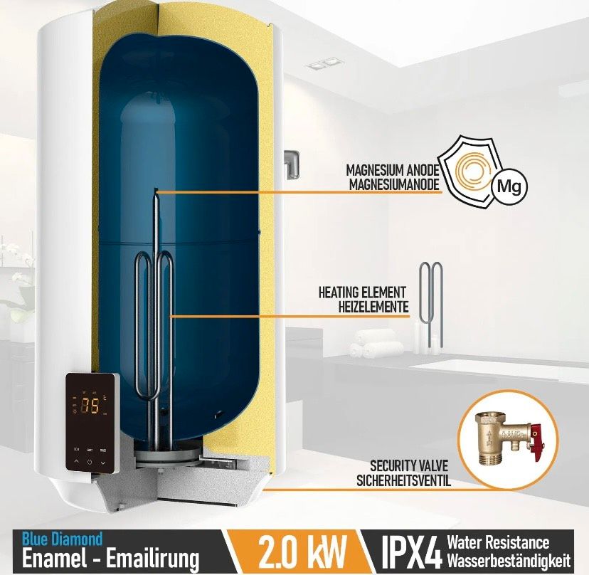 50 L Smart Warmwasserspeicher Boiler Warmwasserboiler in Hainburg