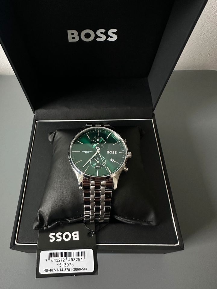 Hugo Boss Uhr Neu Herrenuhr Grün Watch Armbanduhr Chronograph in Essen