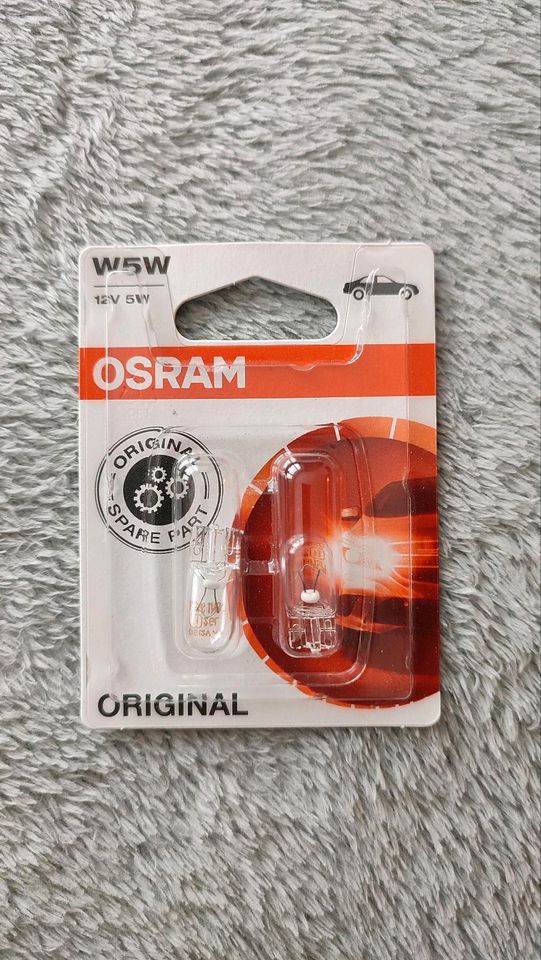 Osram Signallampe 5W5 / 12V / 5W in Baden-Württemberg - Emmingen-Liptingen, Ersatz- & Reparaturteile