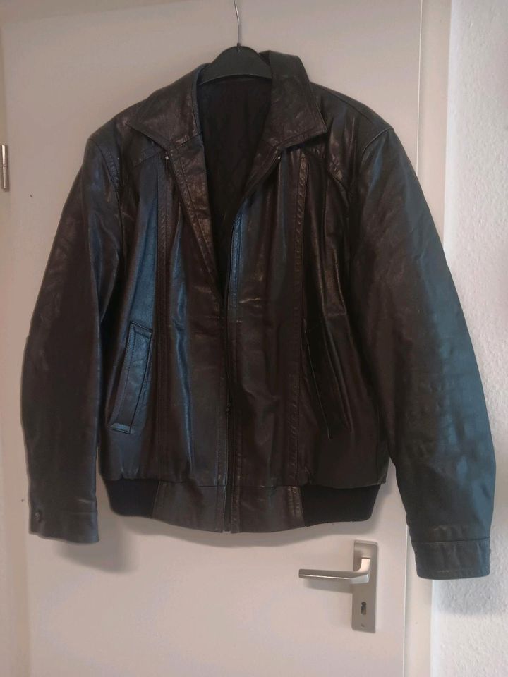 Leder jacke gr 56 in Essen