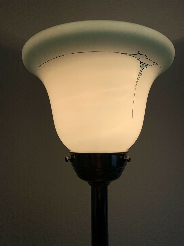 Art Deco Lampe mit Marmor Fuß um 1920 in München