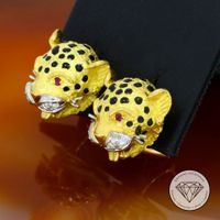 Wert 4.100,- Leopard Ohrstecker 750 Gold 18k 18 KT XXYY M*178313 Duisburg - Hamborn Vorschau