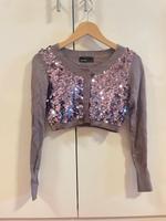 Strickjacke cardigan cropped Glitzer Pailletten Bayern - Wörthsee Vorschau