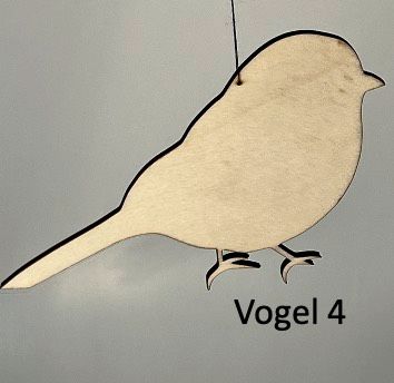 Vögel zum Aufhängen ca. 12cm breit 4mm Sperrholz 2mm Filz Fenster in Cuxhaven