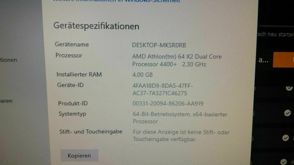 PC-HP Pavillion-AMD Athlon 64x2  2,3 Ghz in Rheinbach