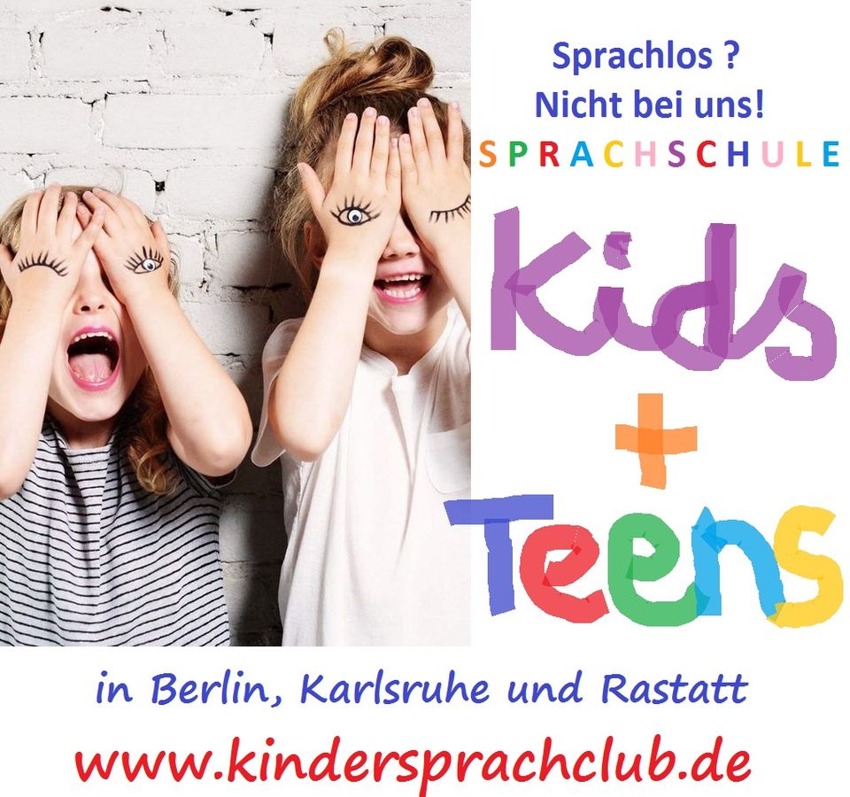 Sprachkurse für Kinder & Jugendliche 3-15 J. mit Native Speakers in Berlin