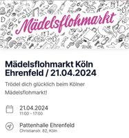 Mädelsflohmarkt Ticket 3m Köln - Ehrenfeld Vorschau