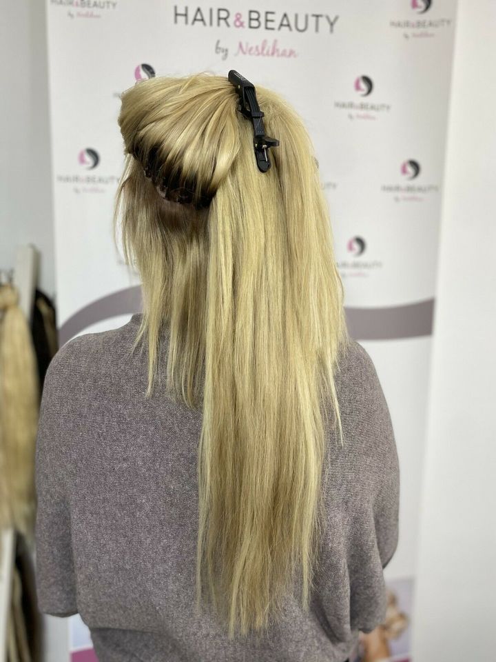 Haarverdichtung mit echthaar extension remyhaar tape tresse bondi in Lünen