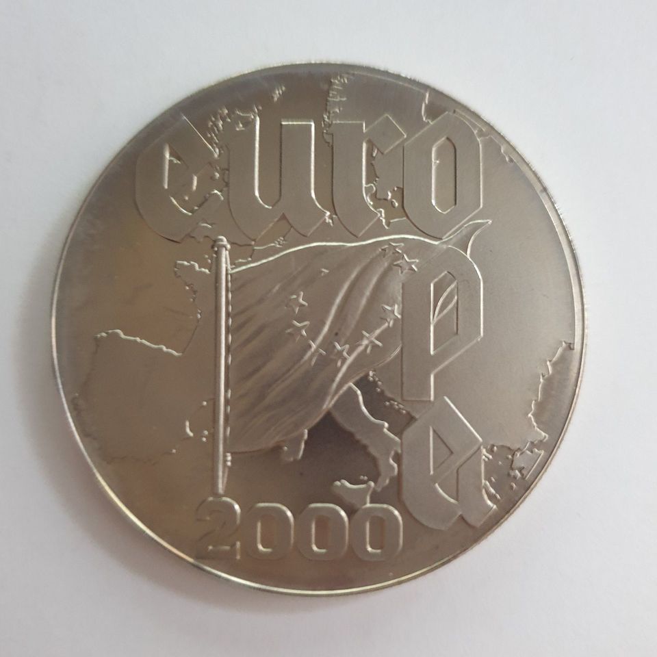 Sonder Medaille 5 $ Liberia Europa 2000 neusilber in Rosenbach