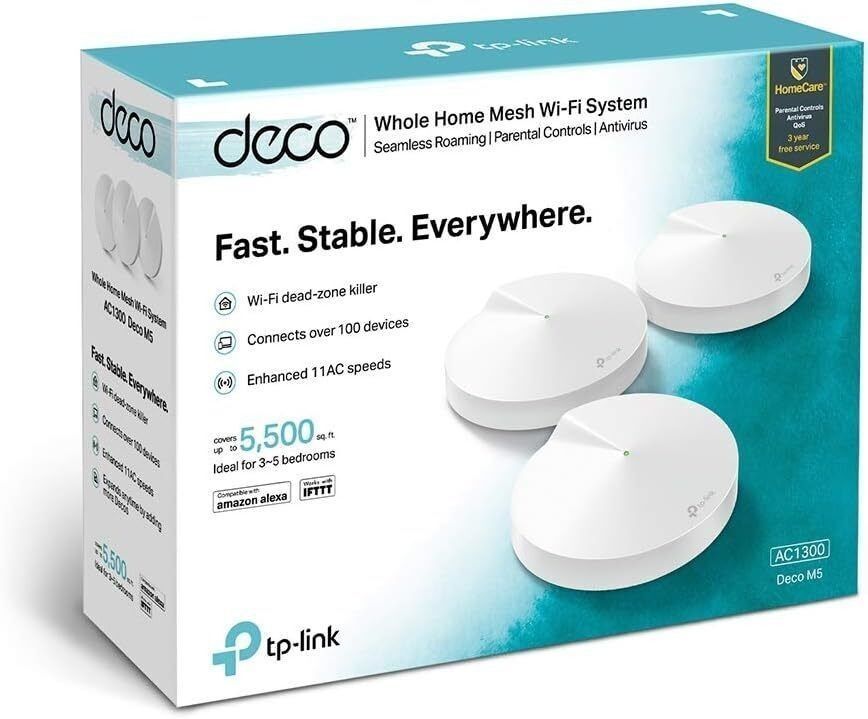 TP-LINK Deco M5 AC1300 WLAN Dual-Band Ganzes Haus Mesh-Netzwerk S in Essen