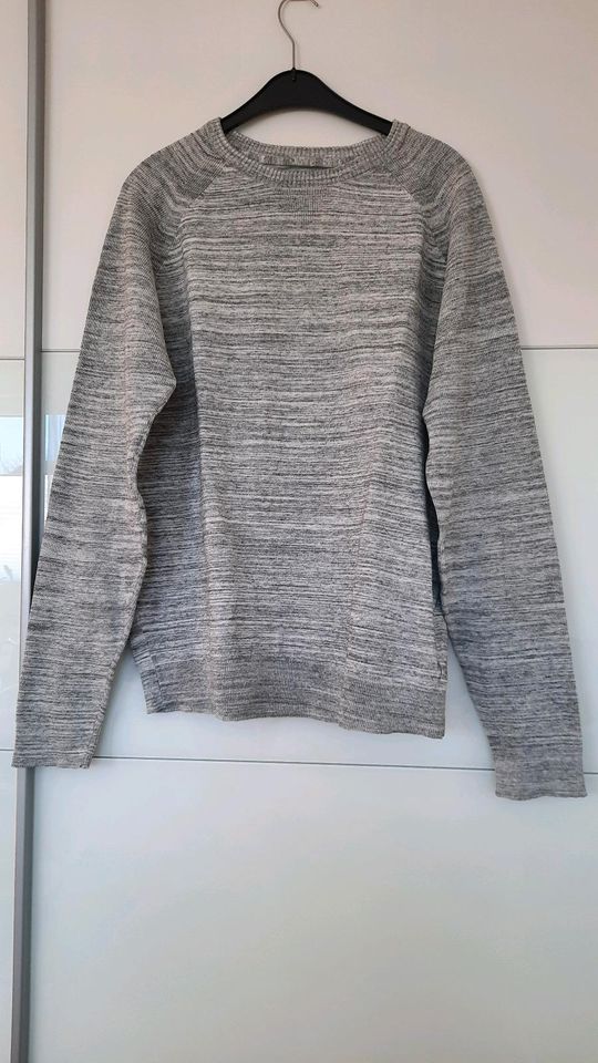 Herren Pullover XXL hell grau ➰️ leichter Sommer Baumwollmix in Eberdingen